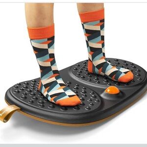NEW Wooden Anti Fatigue Balance Board for Standing Desk with rollerball